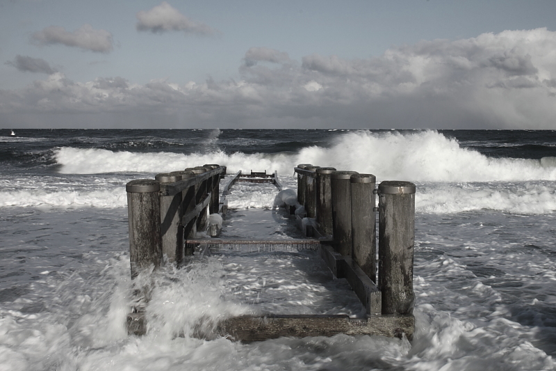 Winter an der ostsee 